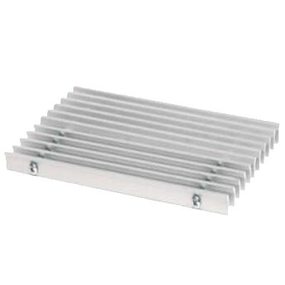 纵向固定格栅-单平板型型材断面-自然铝阳极氧化-标准